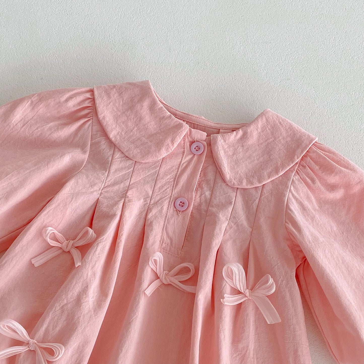 Cute Pink Bow Princess Romper