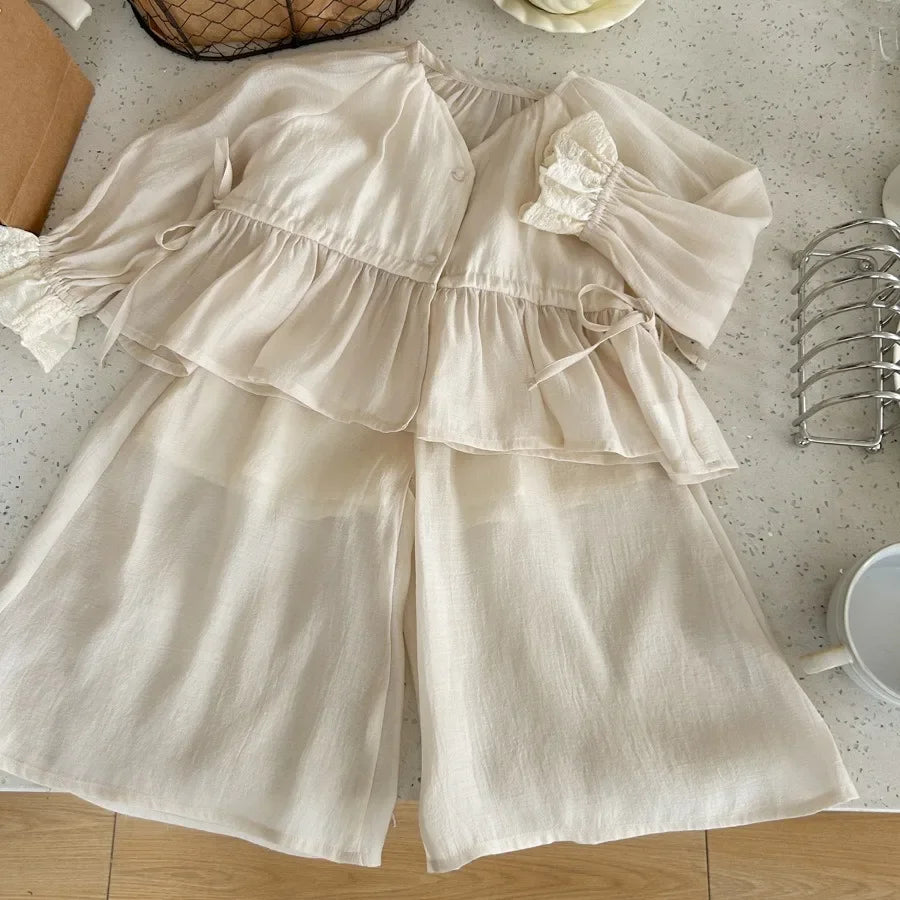 Girls Elegant Blouse Set