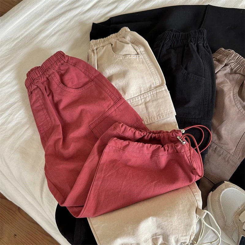 Girdle Wide Cargo Pants