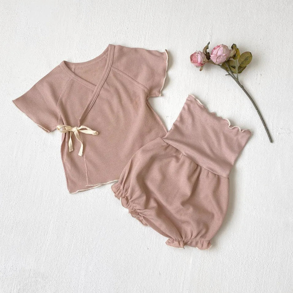 Knit Stretch High Waist Set