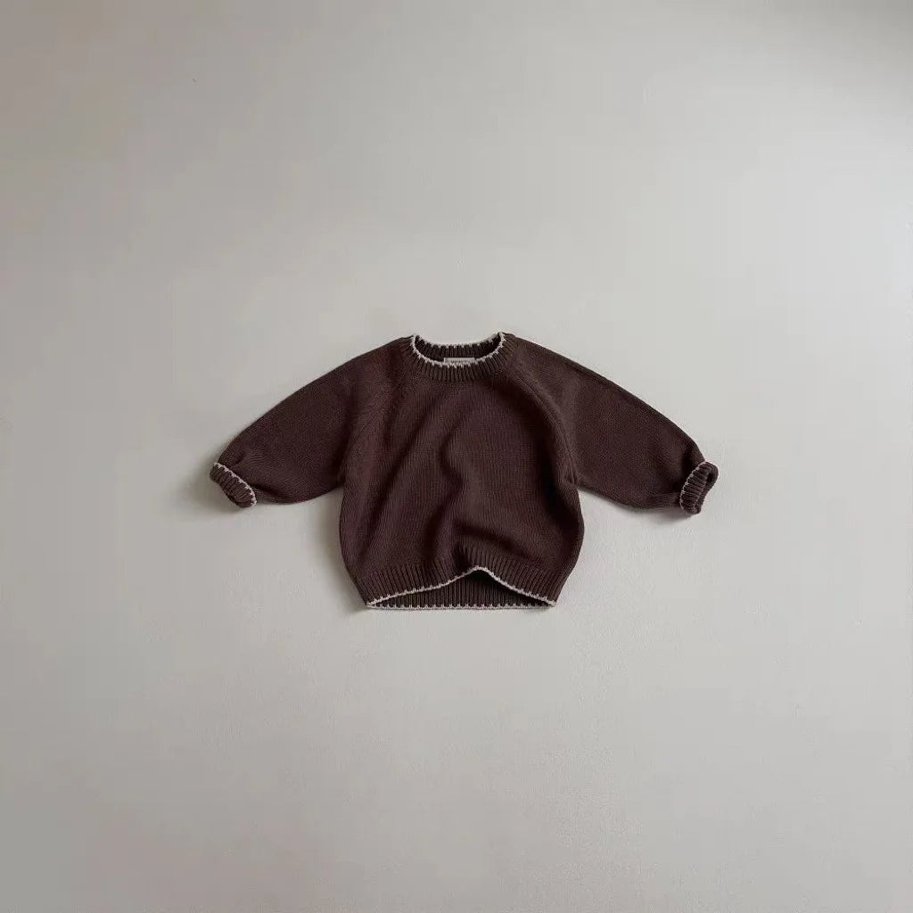 Brown Versatile Knit Sweater