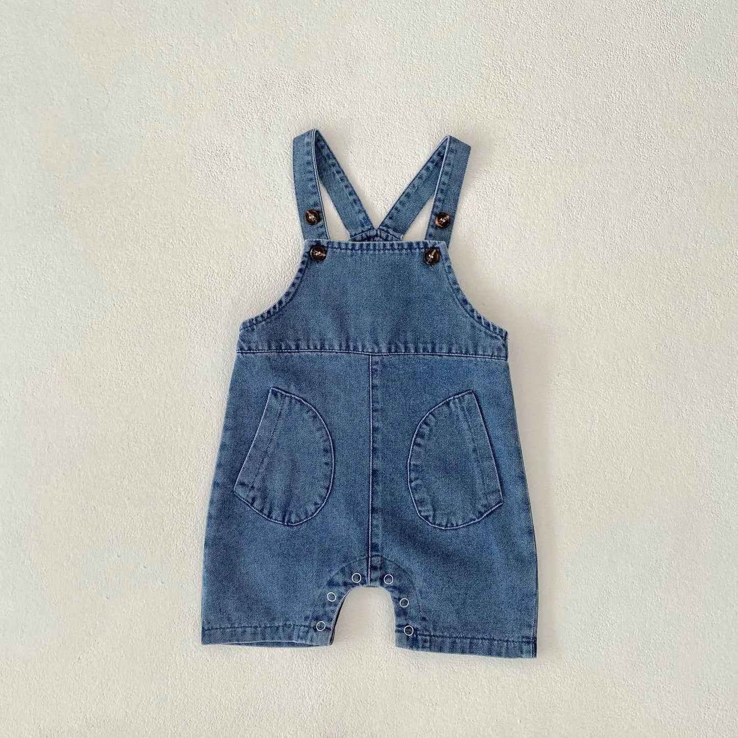 Denim Overall Romper
