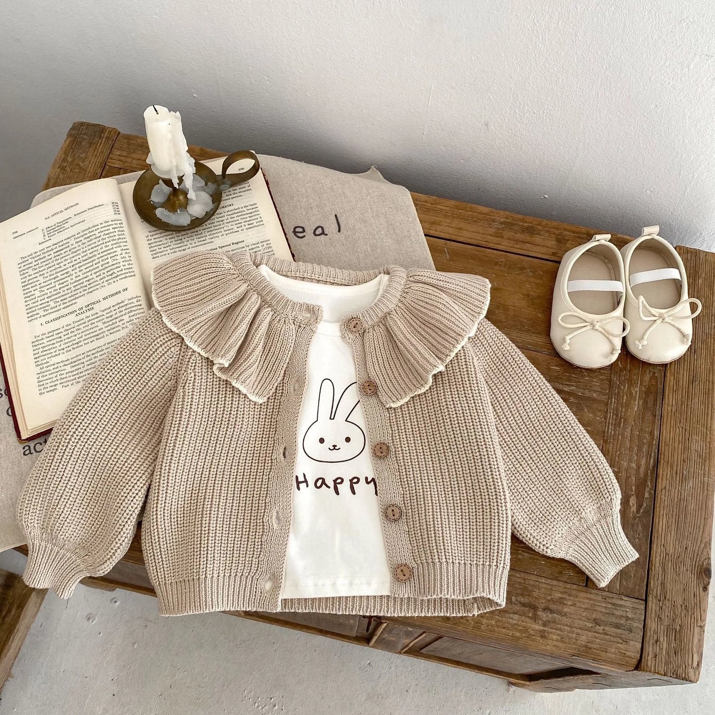 Oversized Versatile Big Collar Cardigan