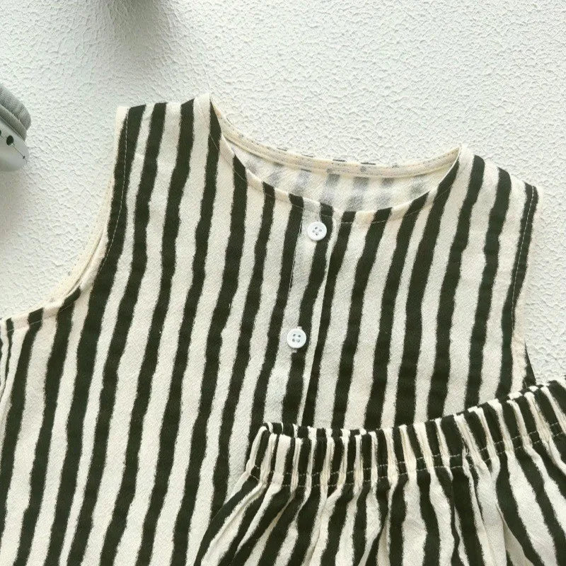 Button Down Cotton Linen Set