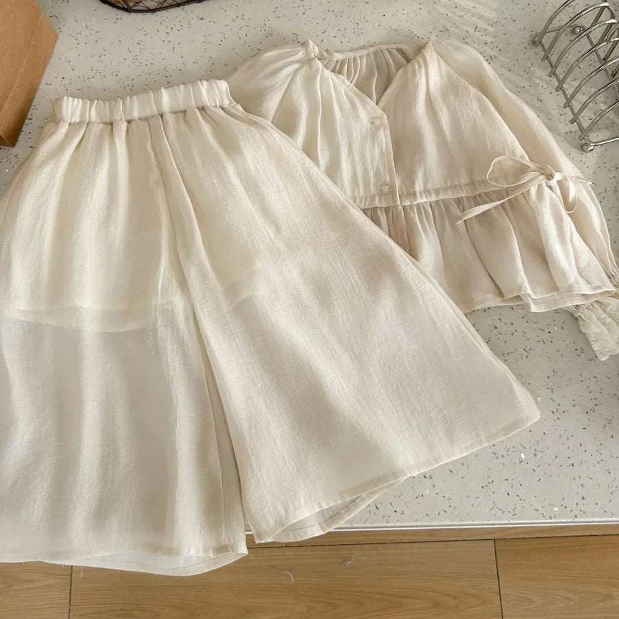 Girls Elegant Blouse Set
