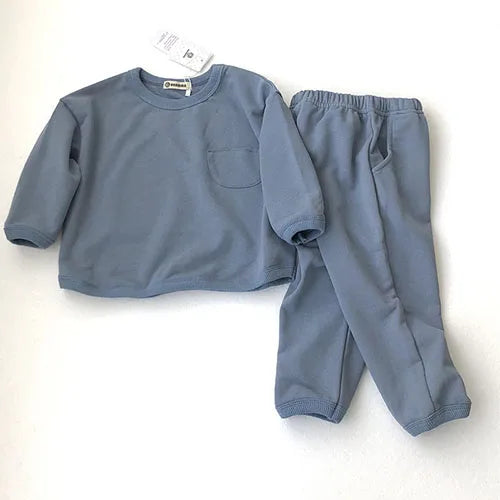 Unisex Solid Colour Cotton Set