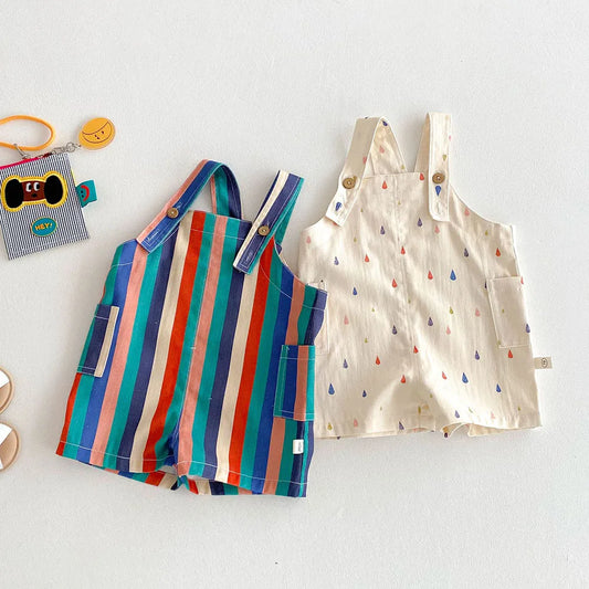 Striped Colourful Overalls
