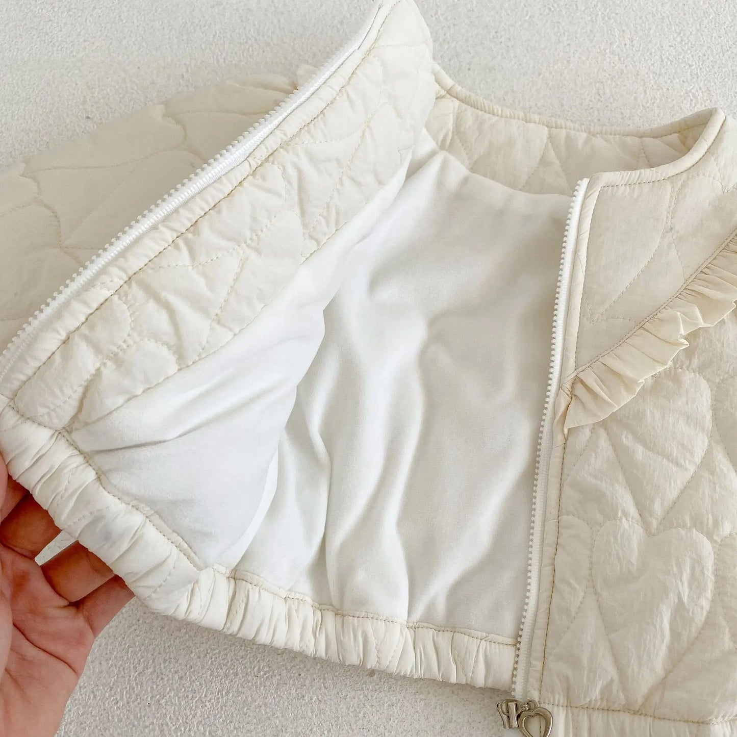 Cotton Heart-Shaped Padded Jacket
