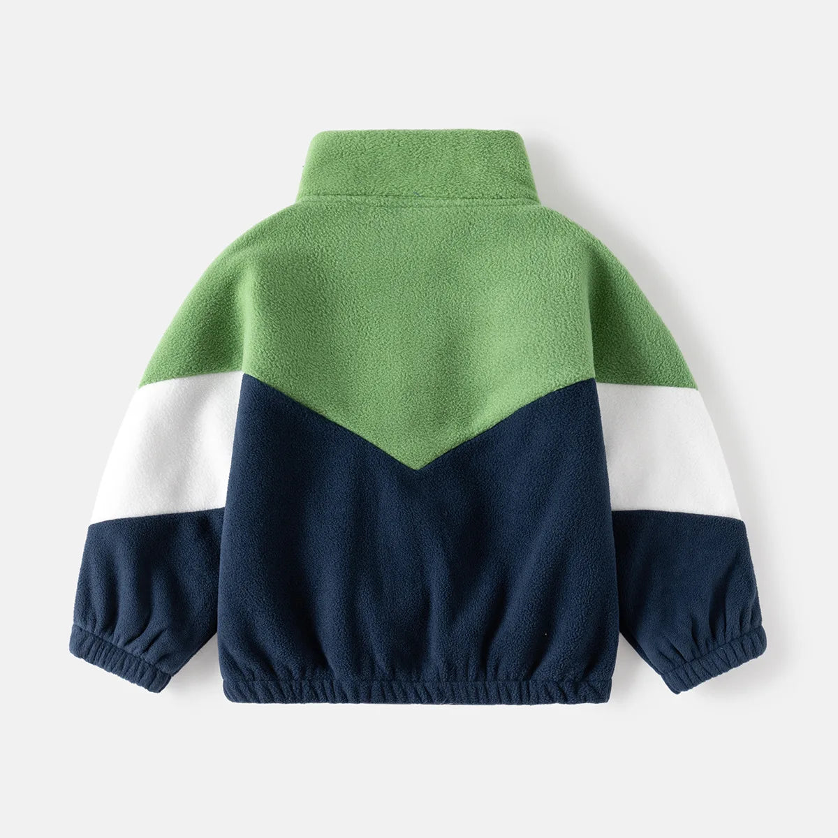Patched Colour Polar Fleece Jacket