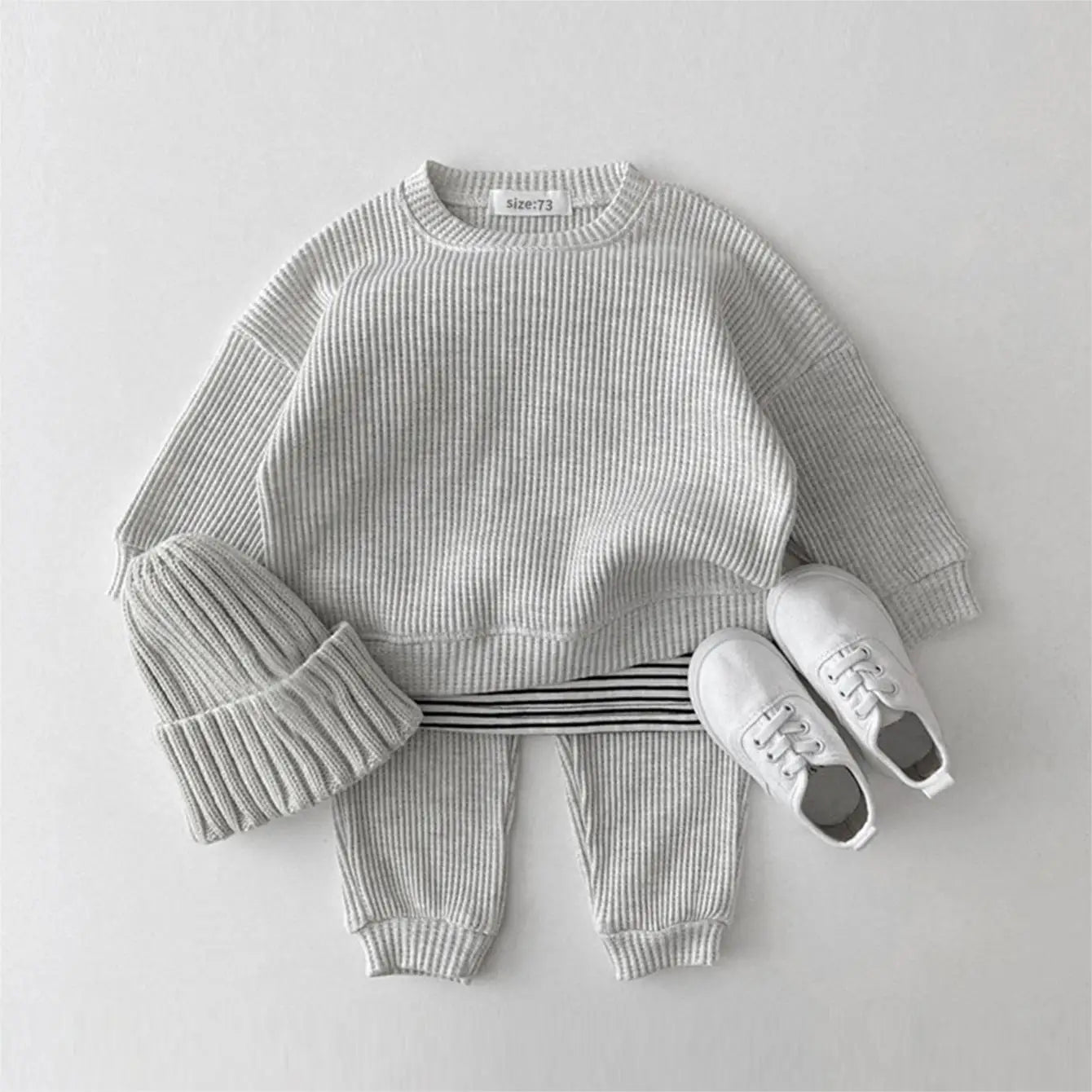 Waffle Knit Set