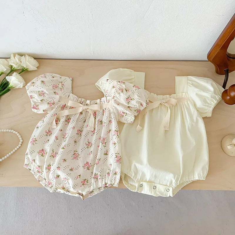 Floral Bow Romper