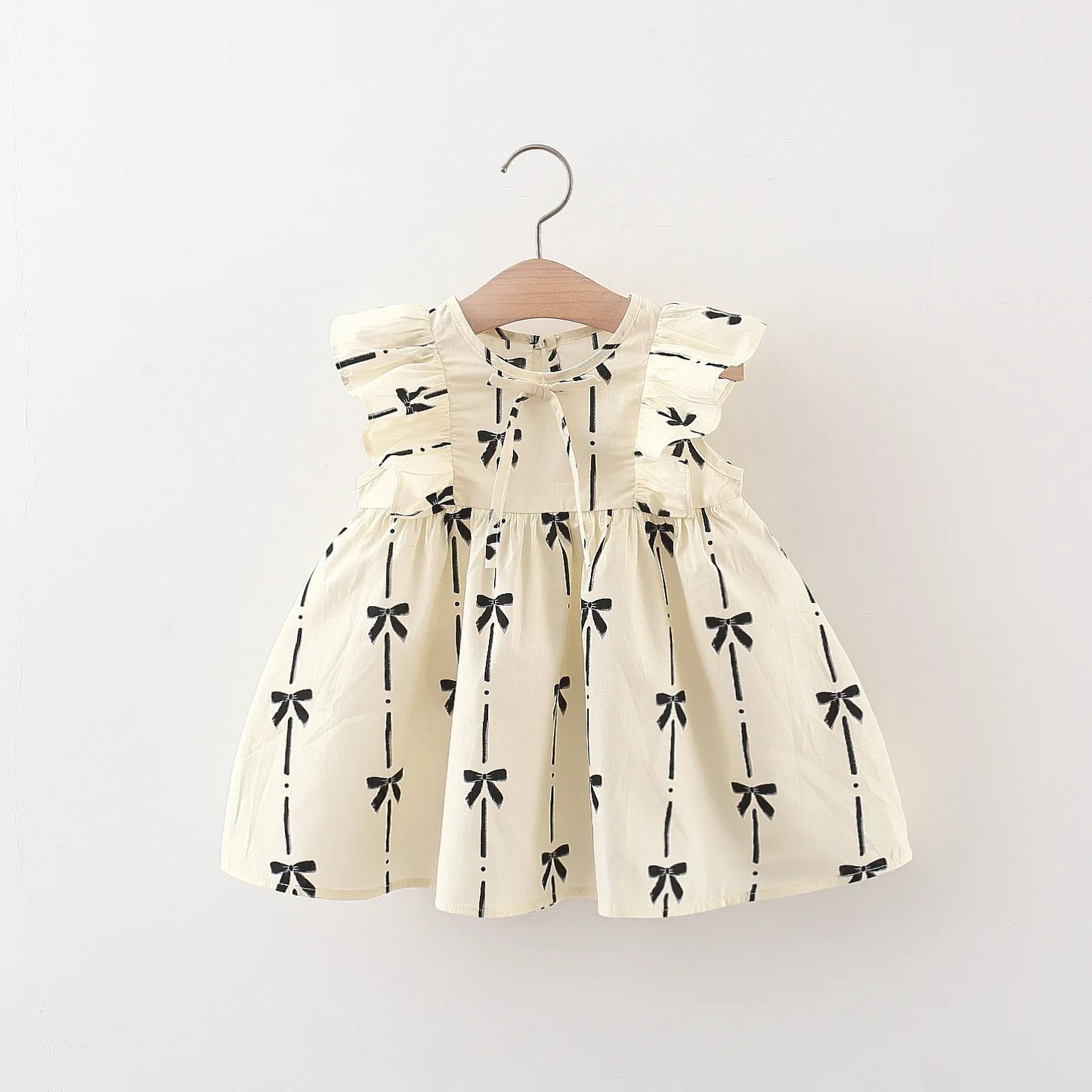 Ruffle Black Bow Dress