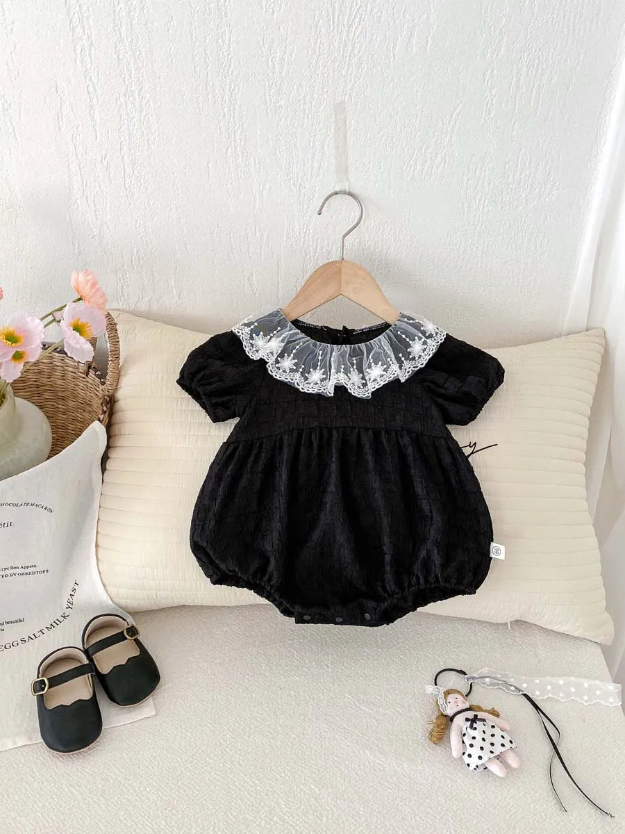 Star Embroidery Lace Collar Romped