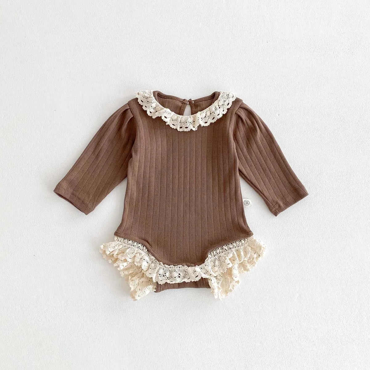 Hollow Laced Knit Bodysuit