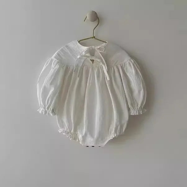 Neutral Bow Romper