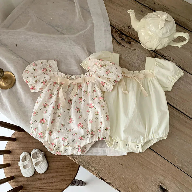 Floral Bow Romper