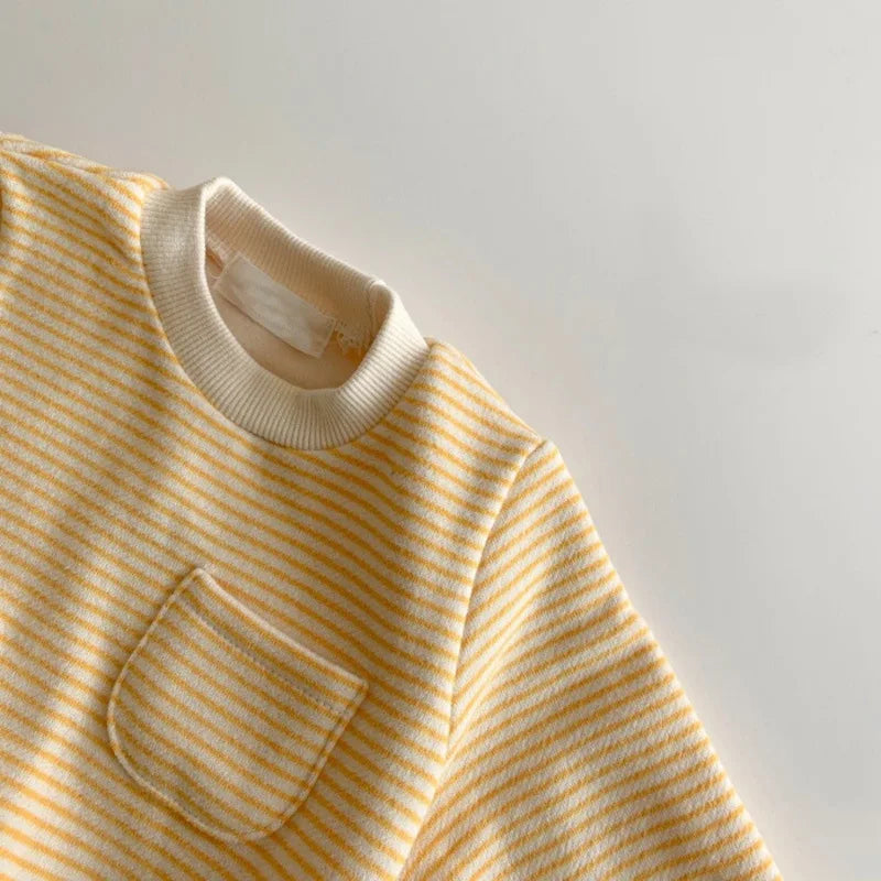 Striped Pocket Cotton Jumpsuit