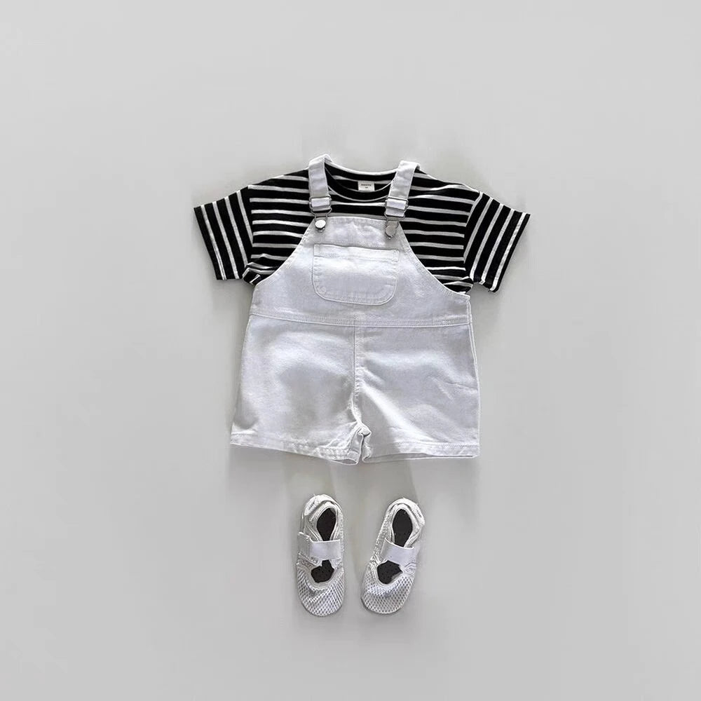 Denim Clip Overalls