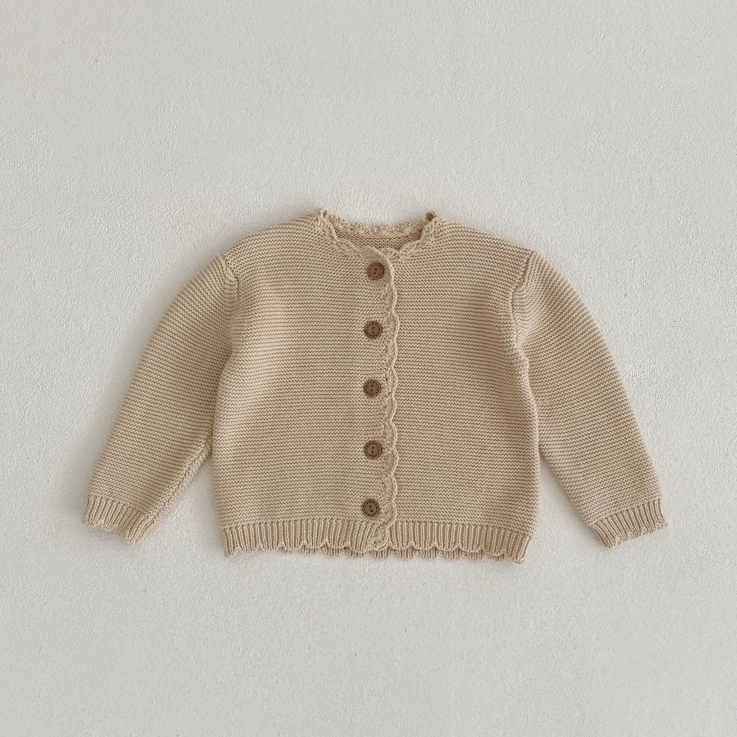 Knitted O-neck Cardigan