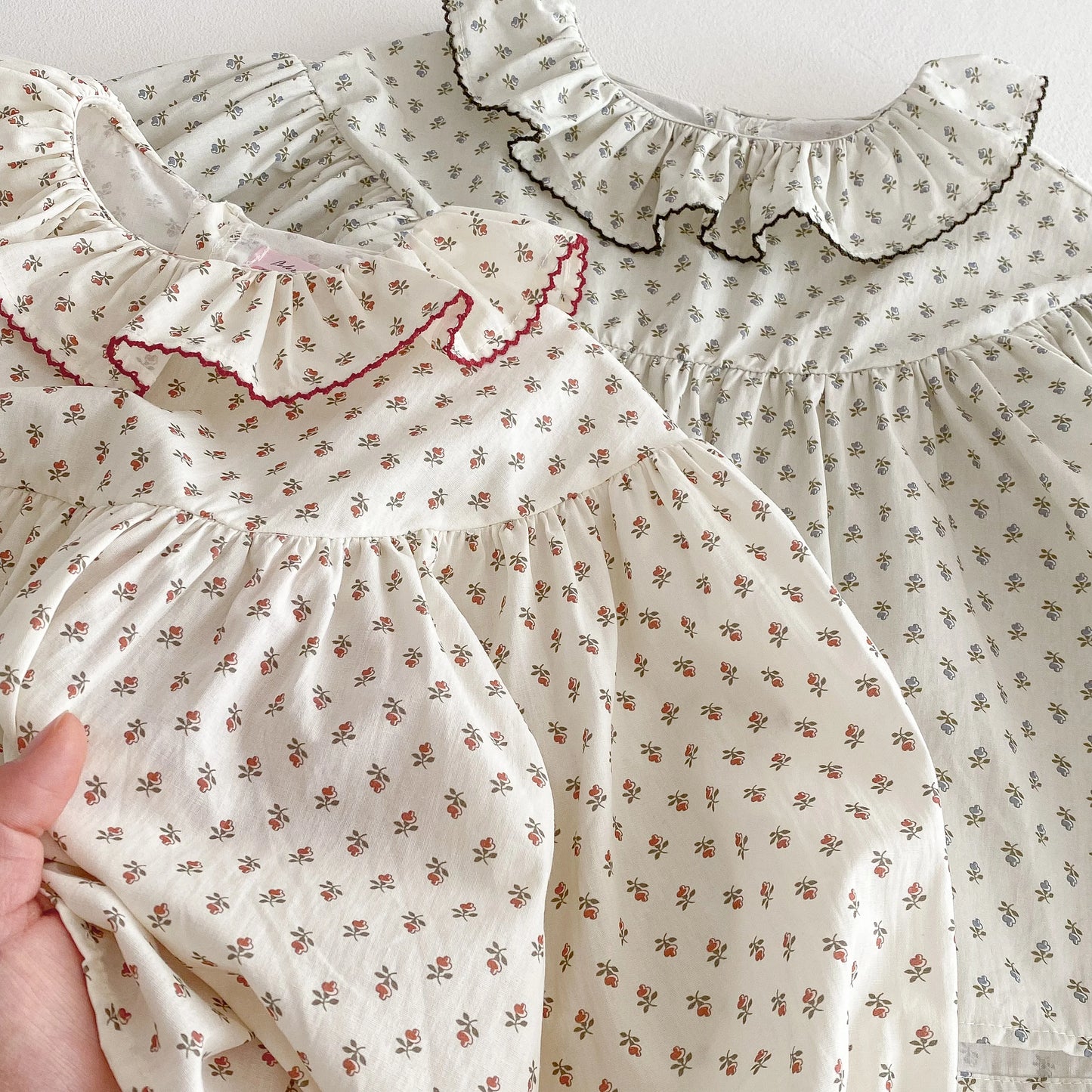 Floral Lantern Sleeve Blouse