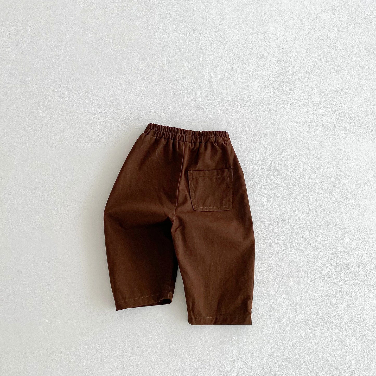 Bold Elastic Waist Pocket Pants