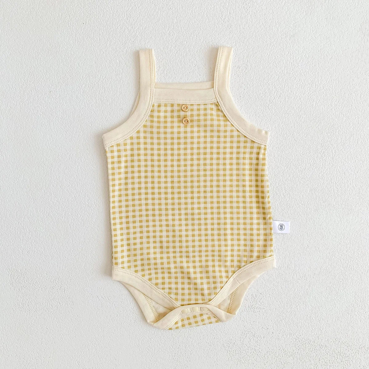 Cotton Plaid Bodysuit