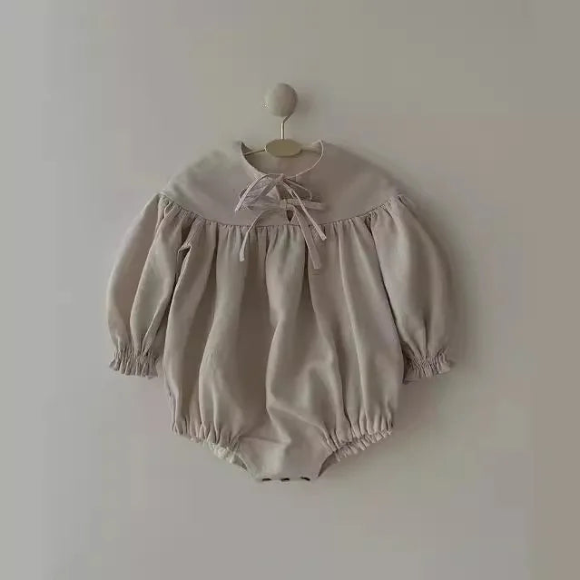 Neutral Bow Romper
