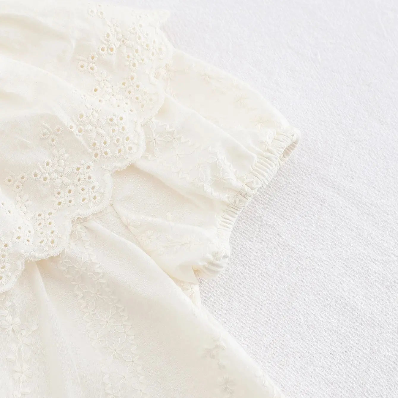 Elegant Floral Embroidery Dress