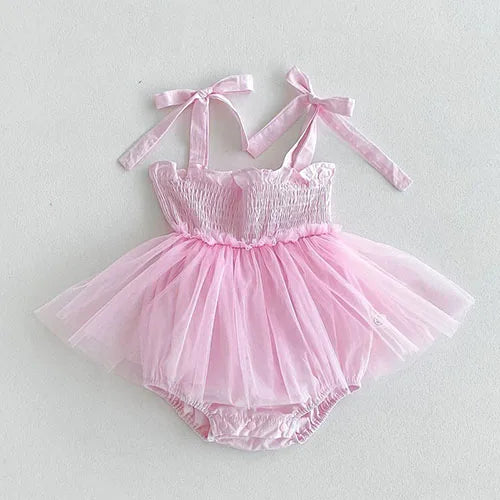 Sleeveless Lace Splicing Romper