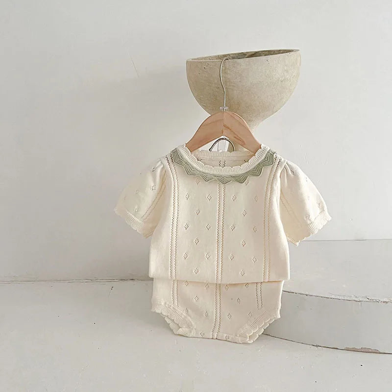 Hollow Out Knit Set