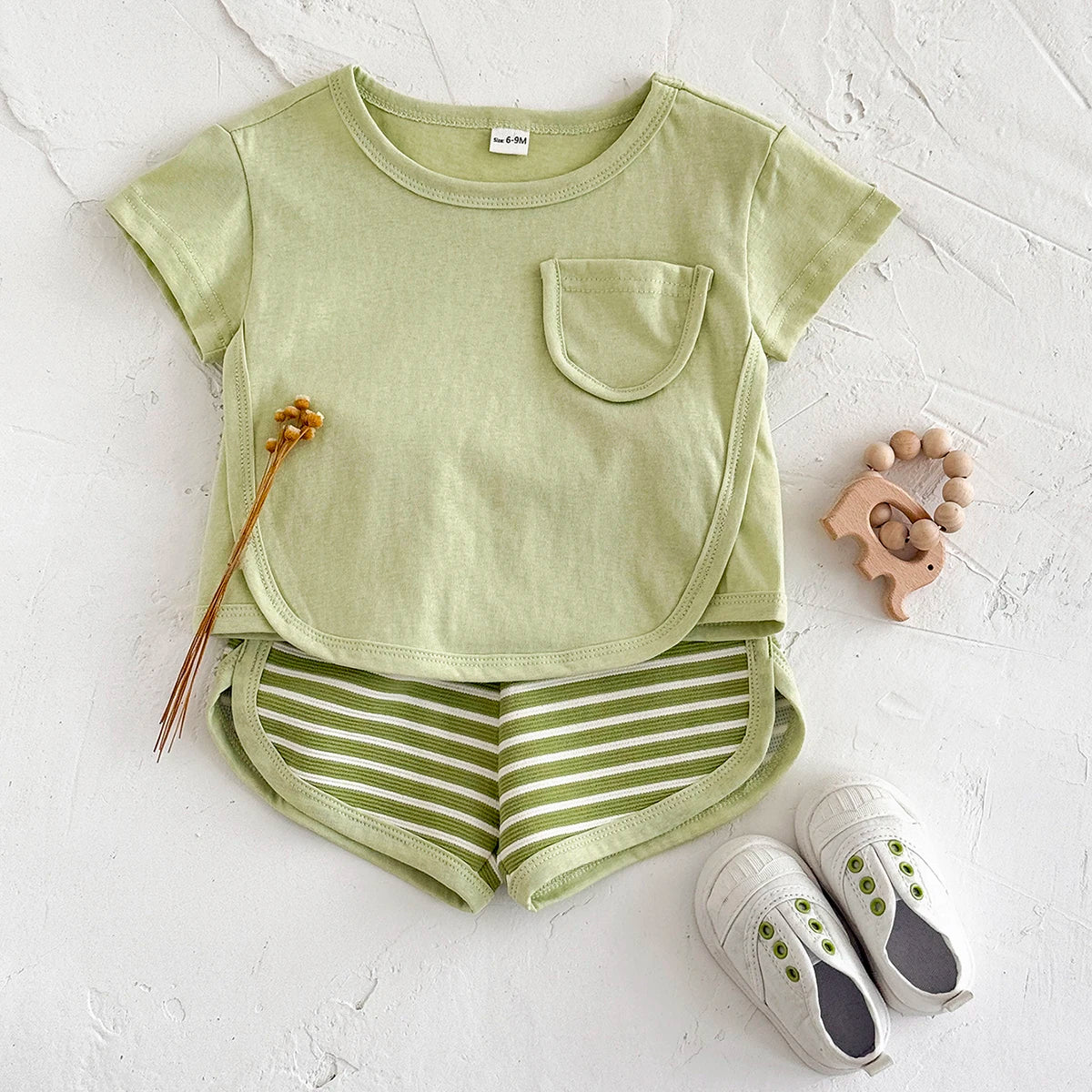 Pocket Striped Set