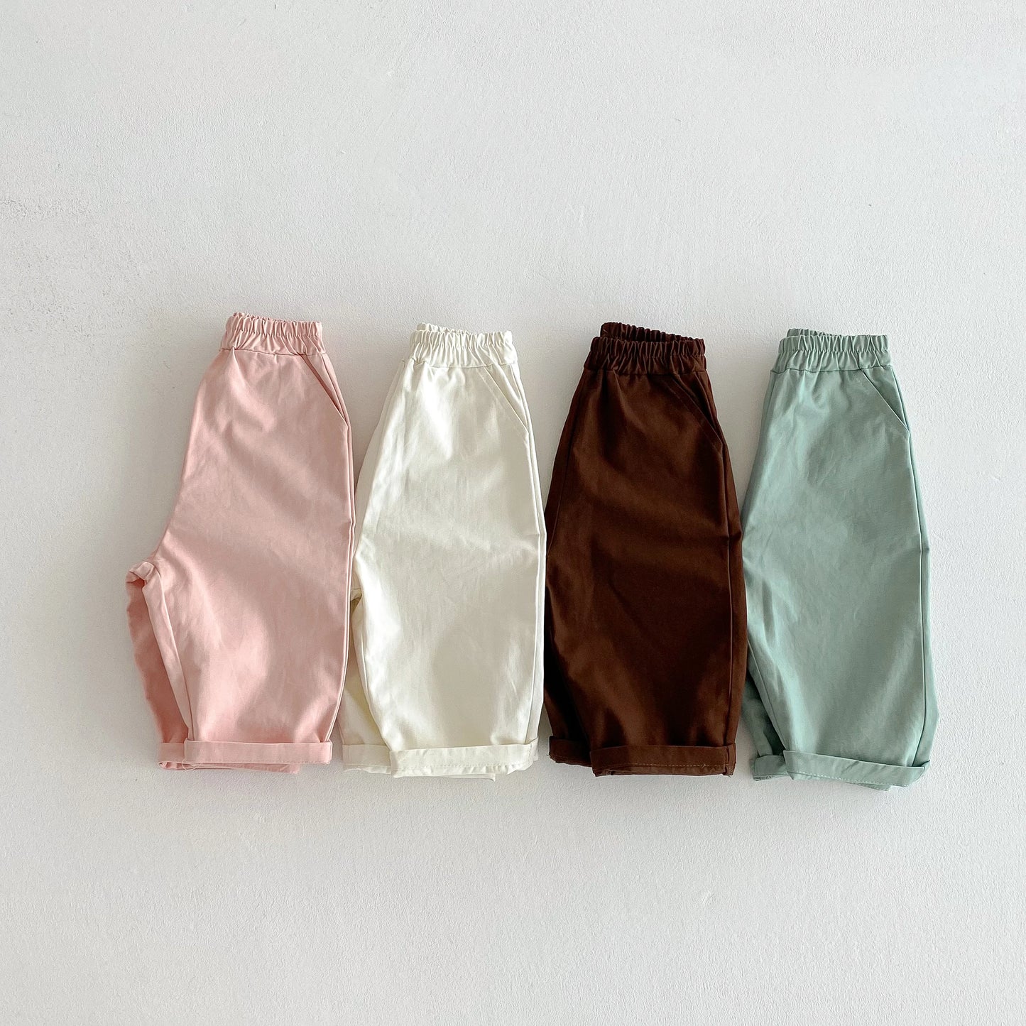 Bold Elastic Waist Pocket Pants