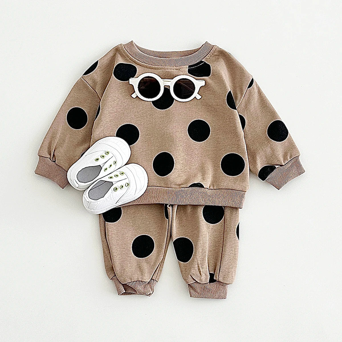 Big Polka Dot Sweatsuit Set