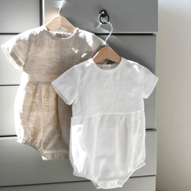 Button Down Linen Romper