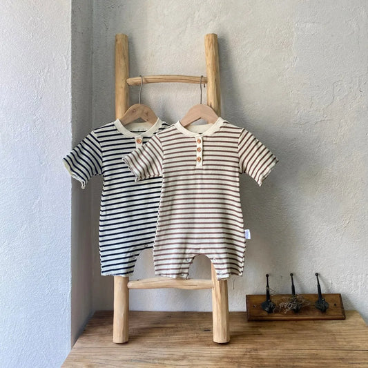 Waffle Knit Striped Set