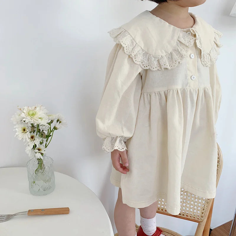 Girls Peter Pan Collar Dress