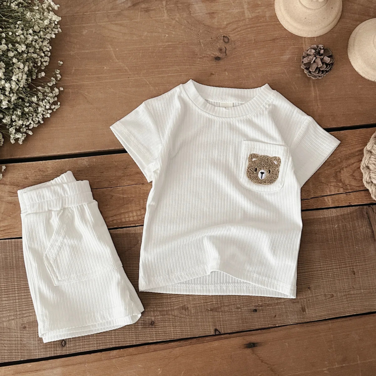 Ribbed Bear Pocket Set