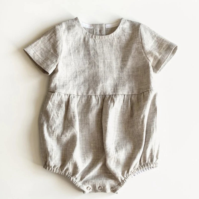 Button Down Linen Romper