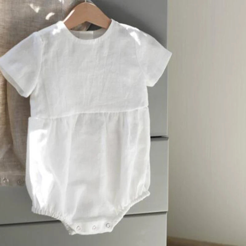 Button Down Linen Romper
