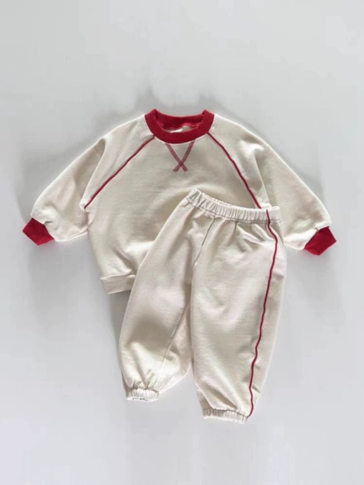 Two Colour Sports Sweatsuit Set