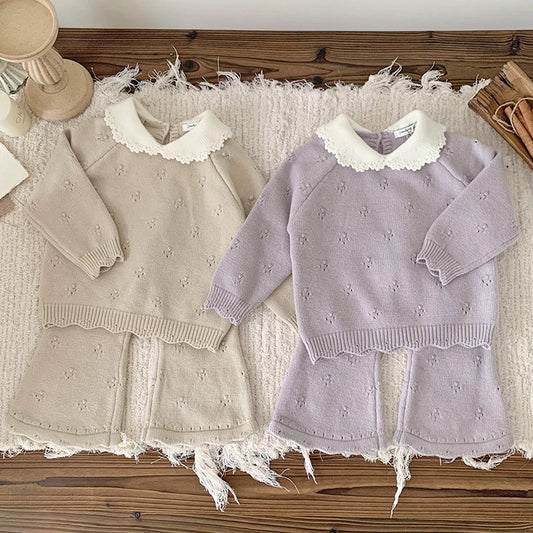 Girls Knitted Collar Sets