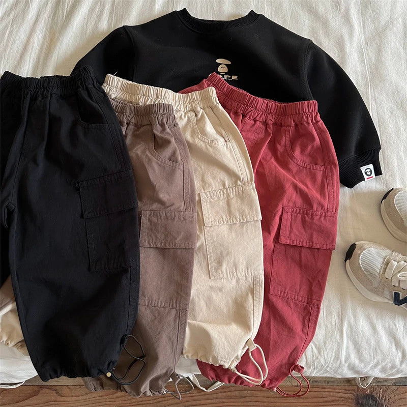 Girdle Wide Cargo Pants