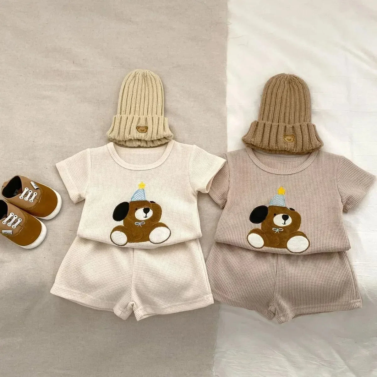 Waffle Knit Bear Embroidery Set