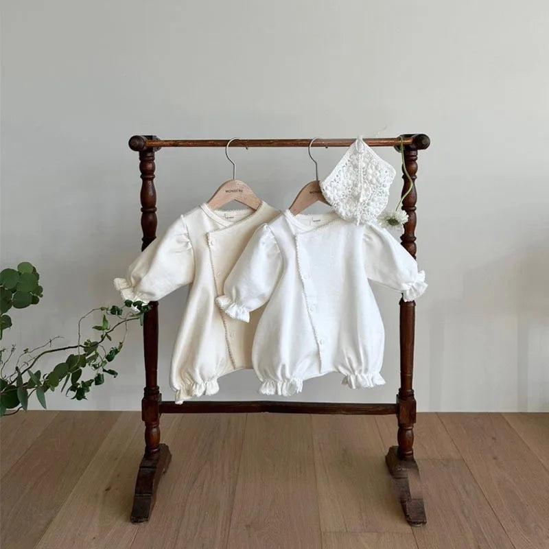 Petal Sleeve Asymmetric Romper