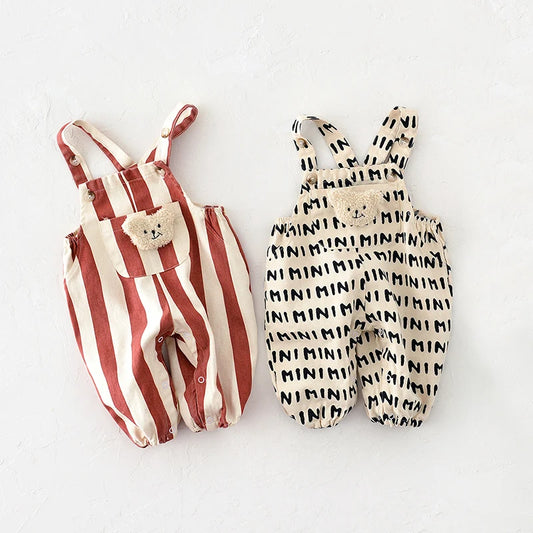 Striped Bear Overalls