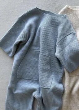 Neutral Ribbed Knit Romper