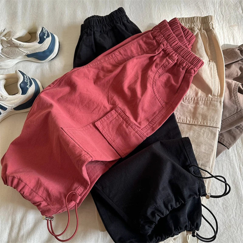Girdle Wide Cargo Pants