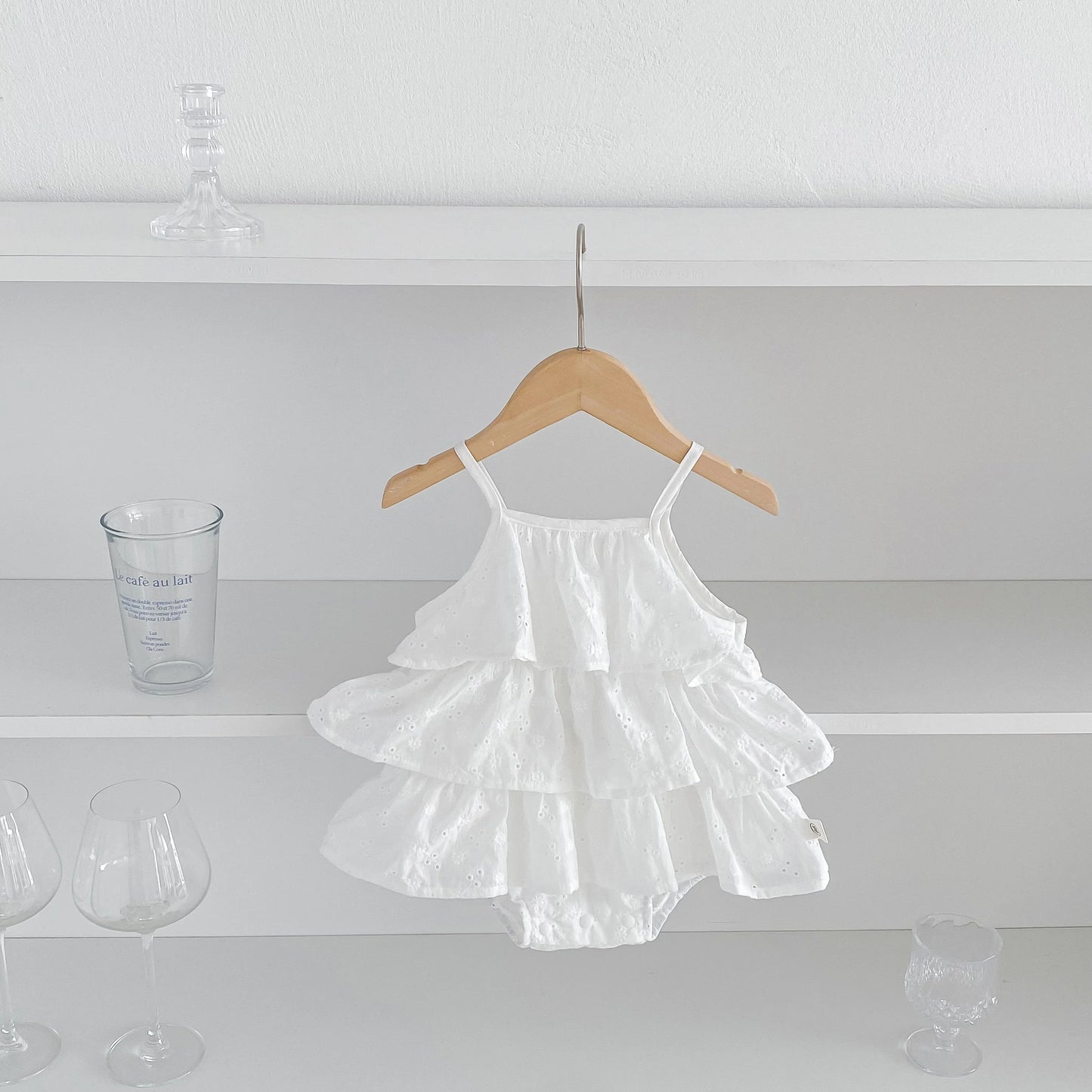 Princess Cotton Sling Romper Dress