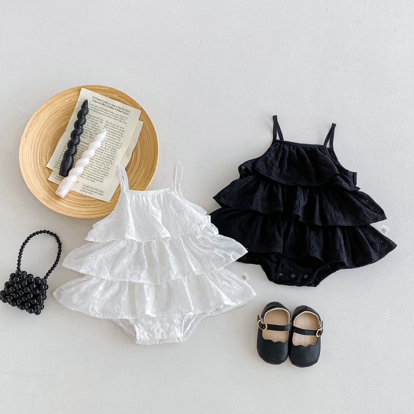 Princess Cotton Sling Romper Dress