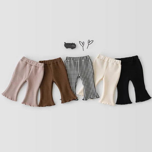 Knit Bell-bottom Pants